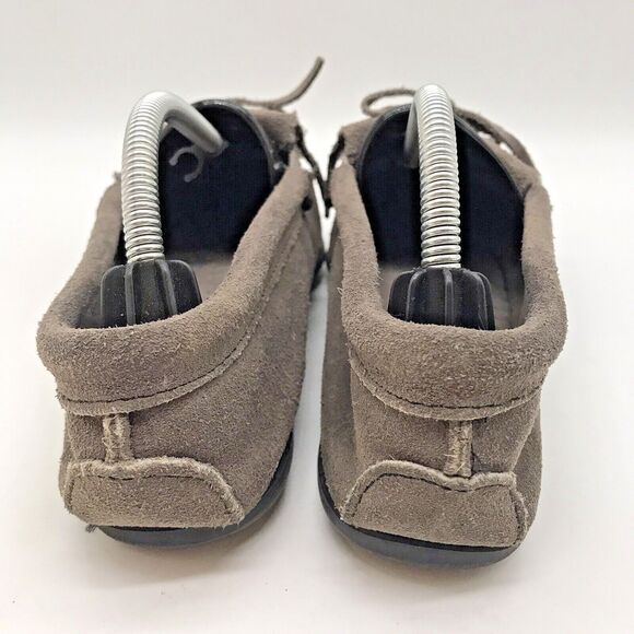 Minnetonka 4011 Kilty Plus Grey Moccasins Women's 6 Suede Leather Nub Sole Shoes - Picture 4 of 10